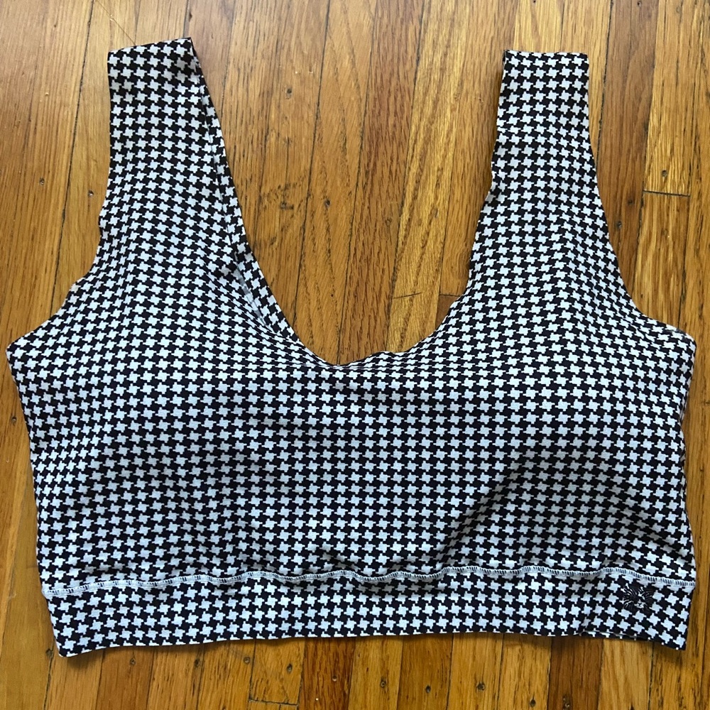 Anne Klein houndstooth bralette